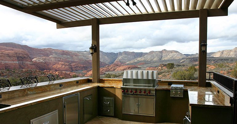 Decorating an Outdoor Kitchen for Halloween